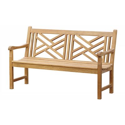 Carved Teak Bench 22
