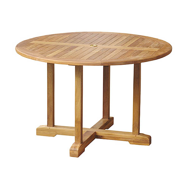 Round Teak Patio Dining Table TOTT016 Outdoor GardenTables